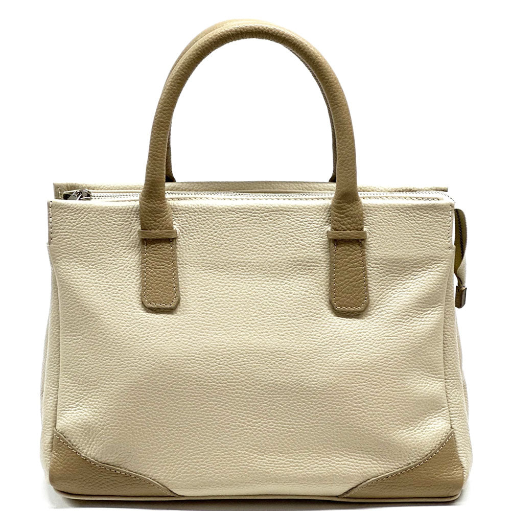 Tarsilla Italian Leather Handbag – Handmade in Florence from Premium Pebbled Leather - Leather Italiano