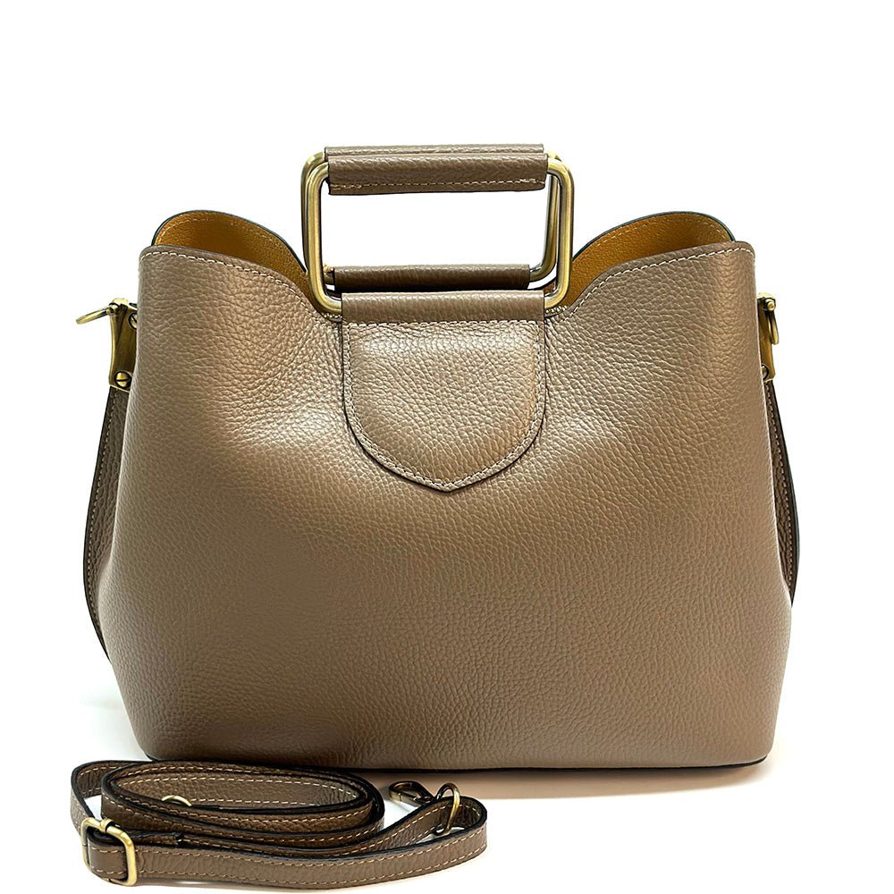 Taziana leather Handbag - Leather Italiano