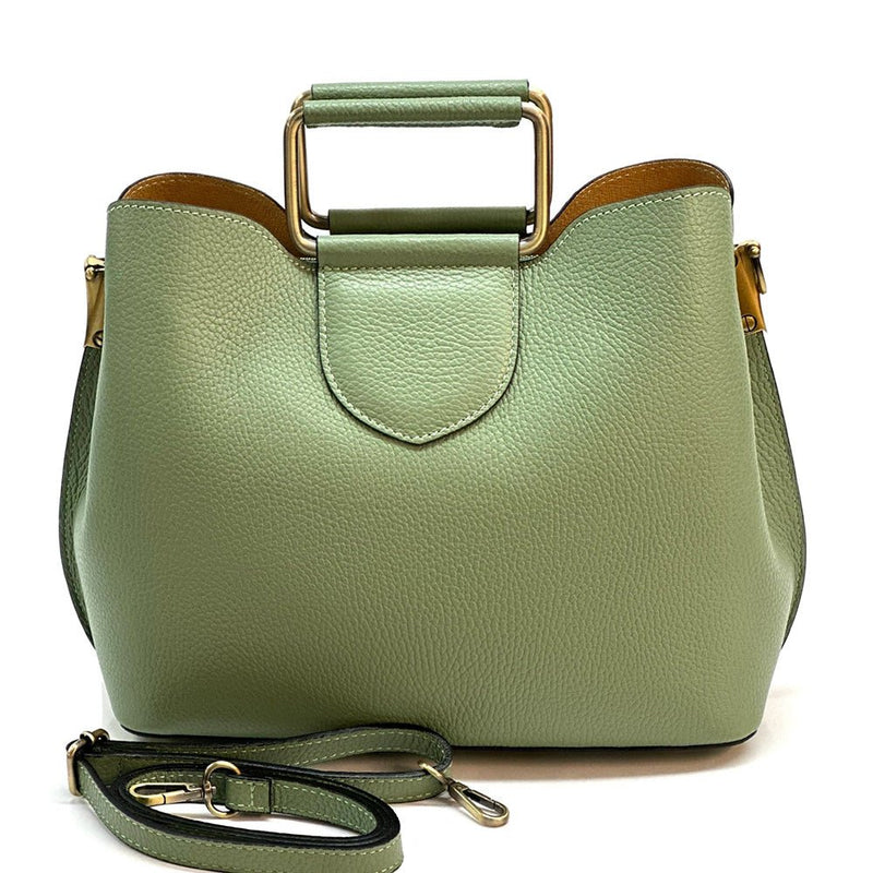 Taziana leather Handbag - Leather Italiano