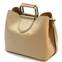 Taziana leather Handbag - Leather Italiano