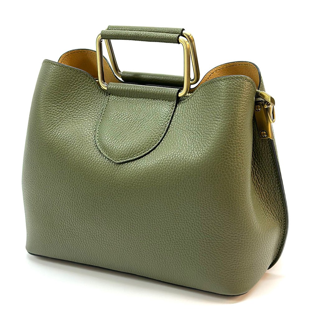 Taziana leather Handbag - Leather Italiano