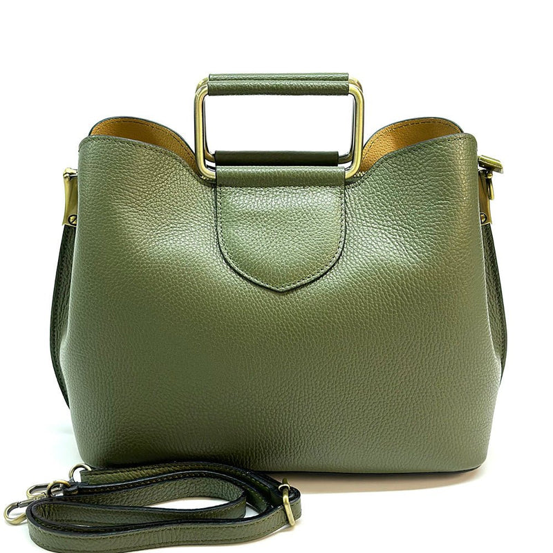 Taziana leather Handbag - Leather Italiano