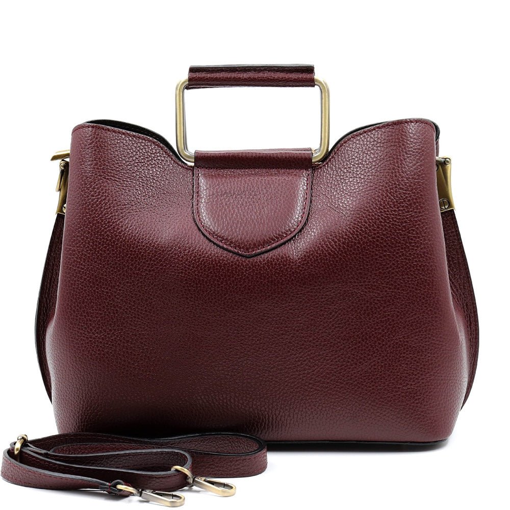 Taziana leather Handbag - Leather Italiano