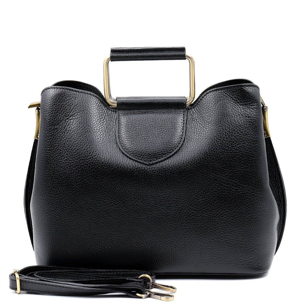 Taziana leather Handbag - Leather Italiano