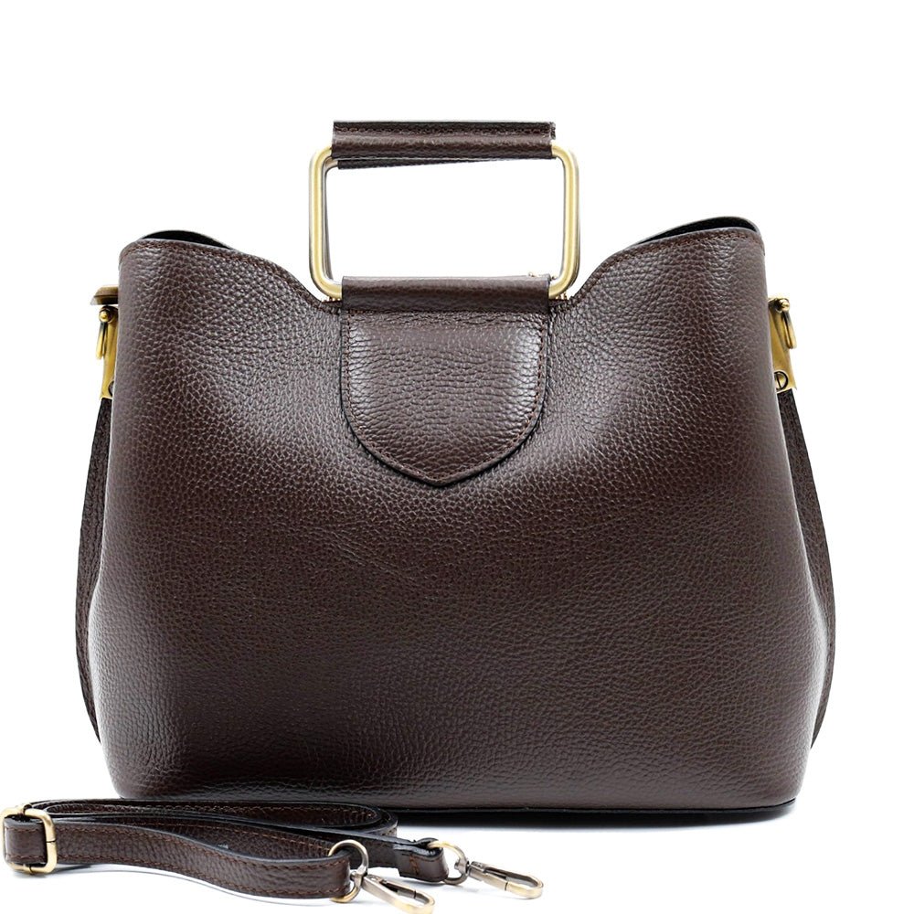 Taziana leather Handbag - Leather Italiano