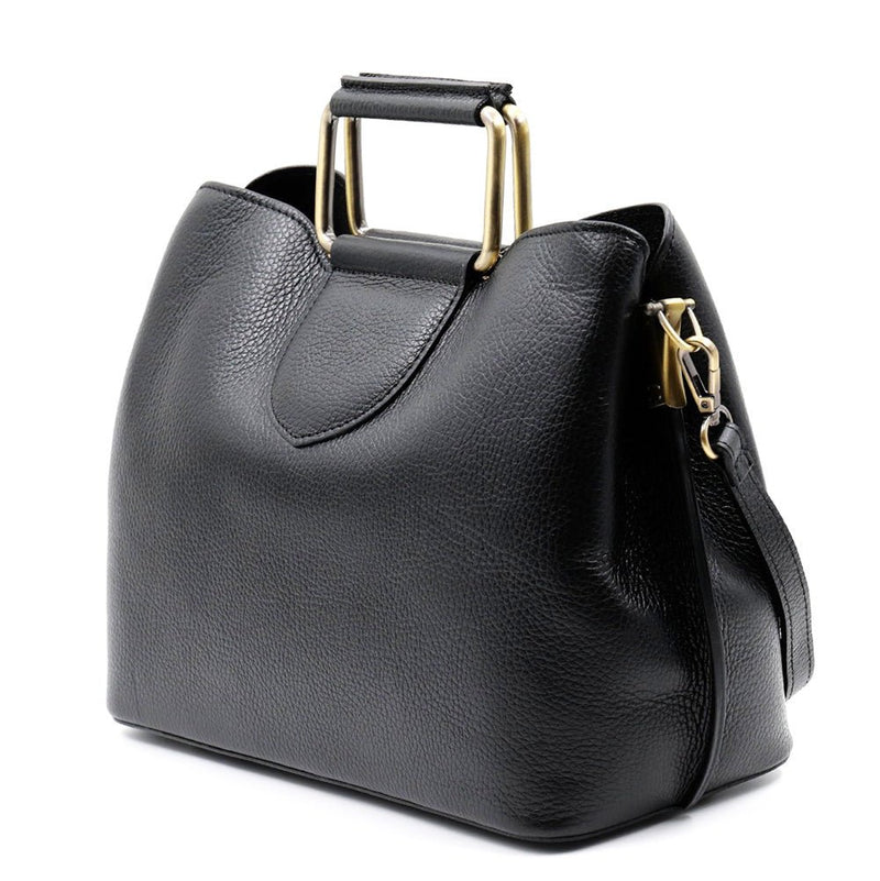 Taziana leather Handbag - Leather Italiano