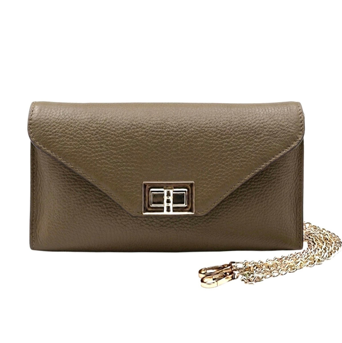 Teodora Italian Leather Evening Clutch Bag - Leather Italiano