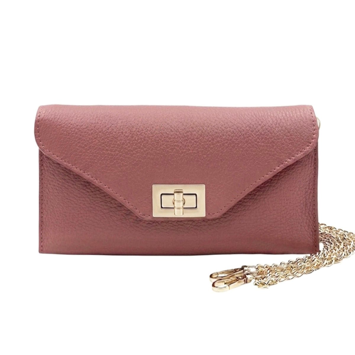 Teodora Italian Leather Evening Clutch Bag - Leather Italiano