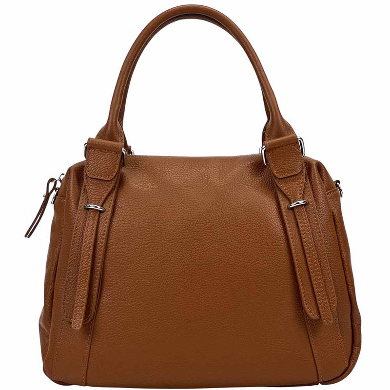 Tina Leather Handbag – Timeless Italian Elegance - Leather Italiano