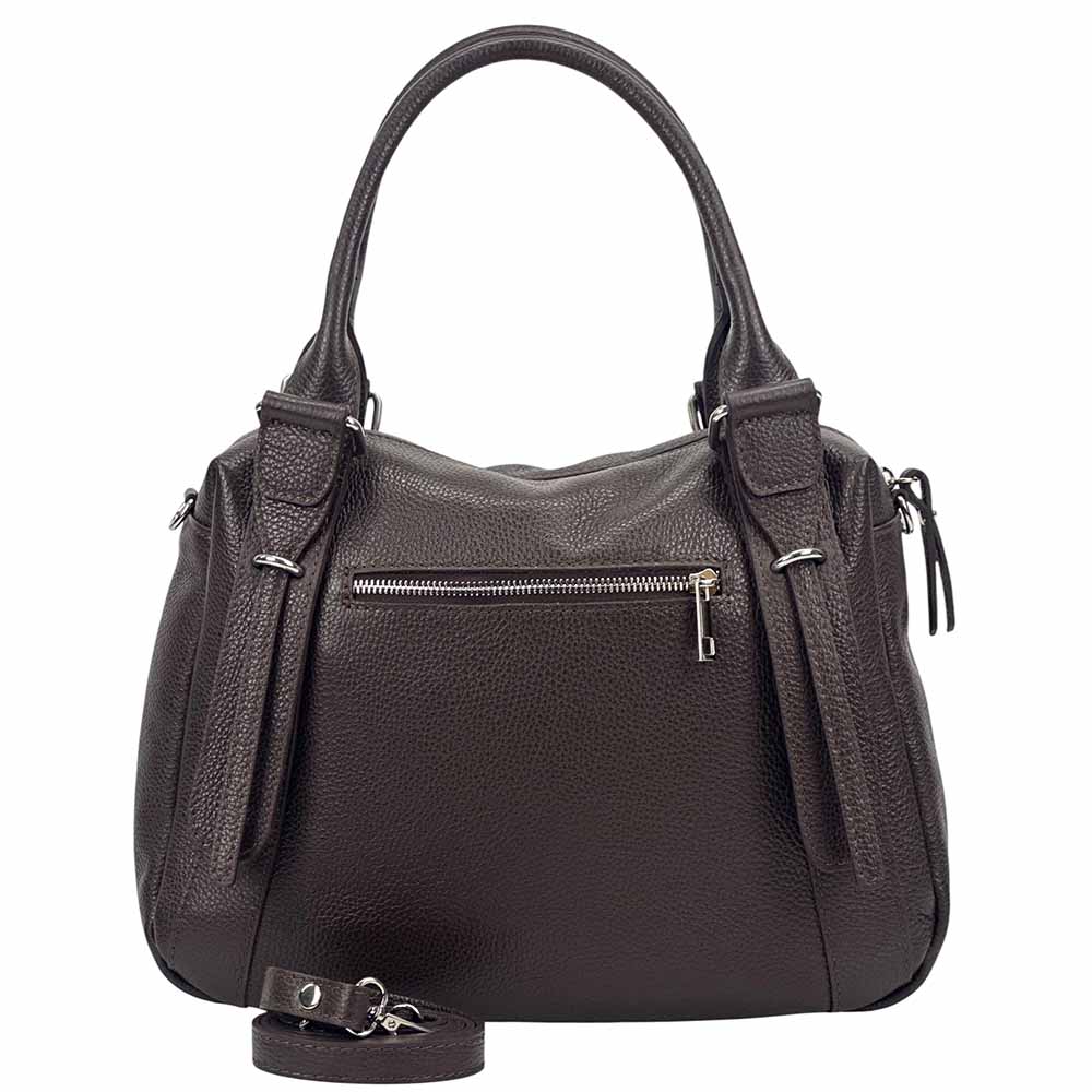 Tina Leather Handbag – Timeless Italian Elegance - Leather Italiano