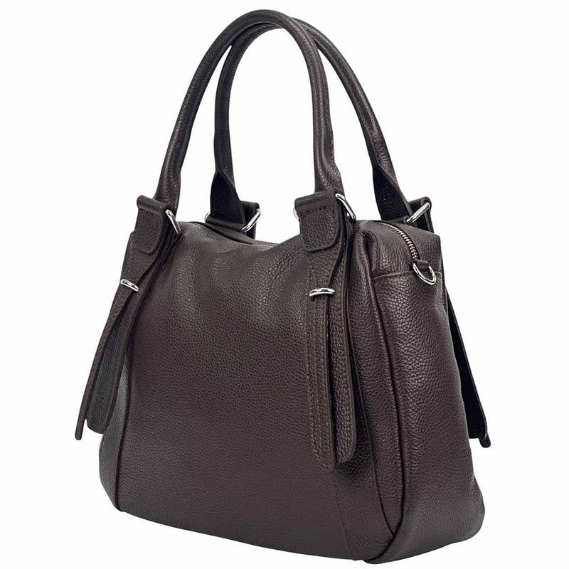 Tina Leather Handbag – Timeless Italian Elegance - Leather Italiano