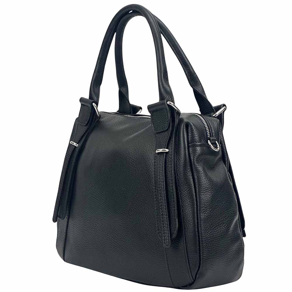 Tina Leather Handbag – Timeless Italian Elegance - Leather Italiano