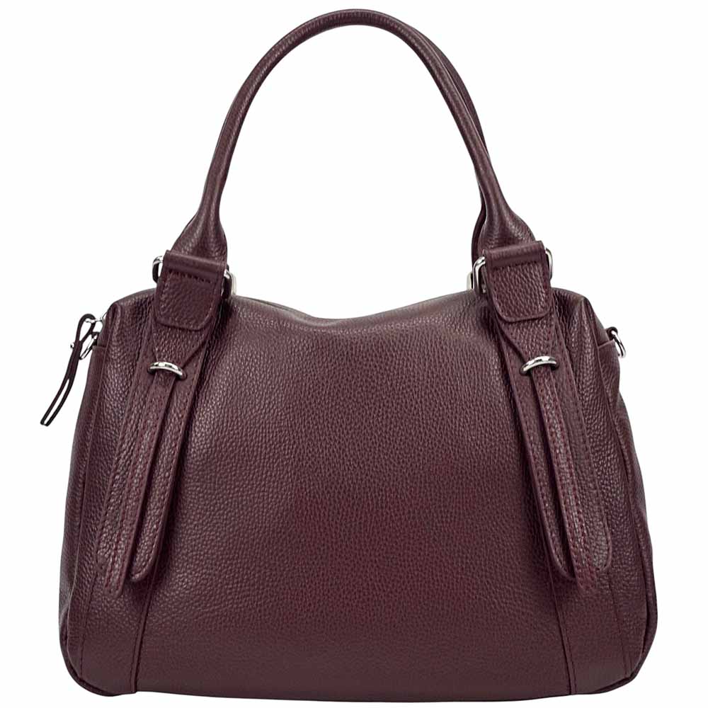 Tina Leather Handbag – Timeless Italian Elegance - Leather Italiano