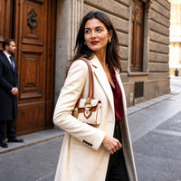Tosca Hand-Dyed Italian Leather Baguette Bag - Leather Italiano