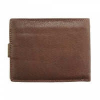 Back view of Trento Small Dark Brown Leather Wallet
