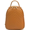 Tuscany Quilted Italian Leather Backpack | Chevron Pattern Everyday Bag - Leather Italiano