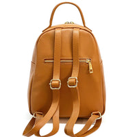 Tuscany Quilted Italian Leather Backpack | Chevron Pattern Everyday Bag - Leather Italiano