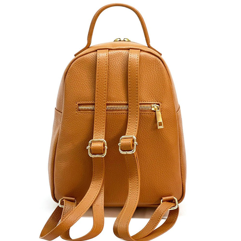 Tuscany Quilted Italian Leather Backpack | Chevron Pattern Everyday Bag - Leather Italiano