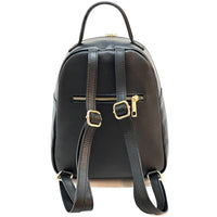 Tuscany Quilted Italian Leather Backpack | Chevron Pattern Everyday Bag - Leather Italiano