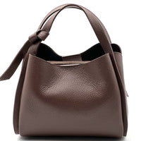 Vanessa Italian Leather Structured Handbag - Leather Italiano