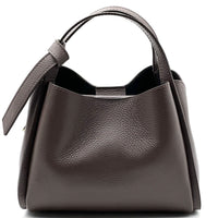 Vanessa Italian Leather Structured Handbag - Leather Italiano