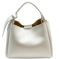 Vanessa Italian Leather Structured Handbag - Leather Italiano