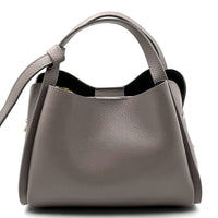 Vanessa Italian Leather Structured Handbag - Leather Italiano