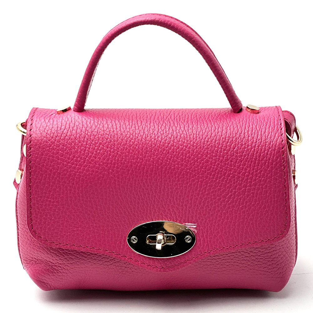 Venezia Cow Leather Top Handle Crossbody Bag - Leather Italiano