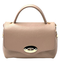 Venezia Cow Leather Top Handle Crossbody Bag - Leather Italiano