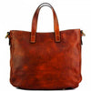 Back view of Verona mens brown leather sling bag