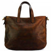 Back view of Verona dark brown leather sling bag for men