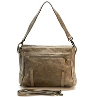 Violetta Italian Suede Messenger Bag – Crossbody & Shoulder Style (Handmade in Florence) - Leather Italiano