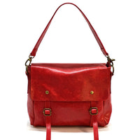 Violetta Italian Suede Messenger Bag – Crossbody & Shoulder Style (Handmade in Florence) - Leather Italiano