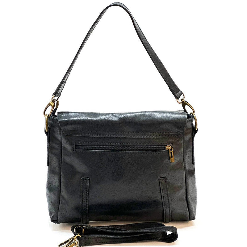 Violetta Italian Suede Messenger Bag – Crossbody & Shoulder Style (Handmade in Florence) - Leather Italiano