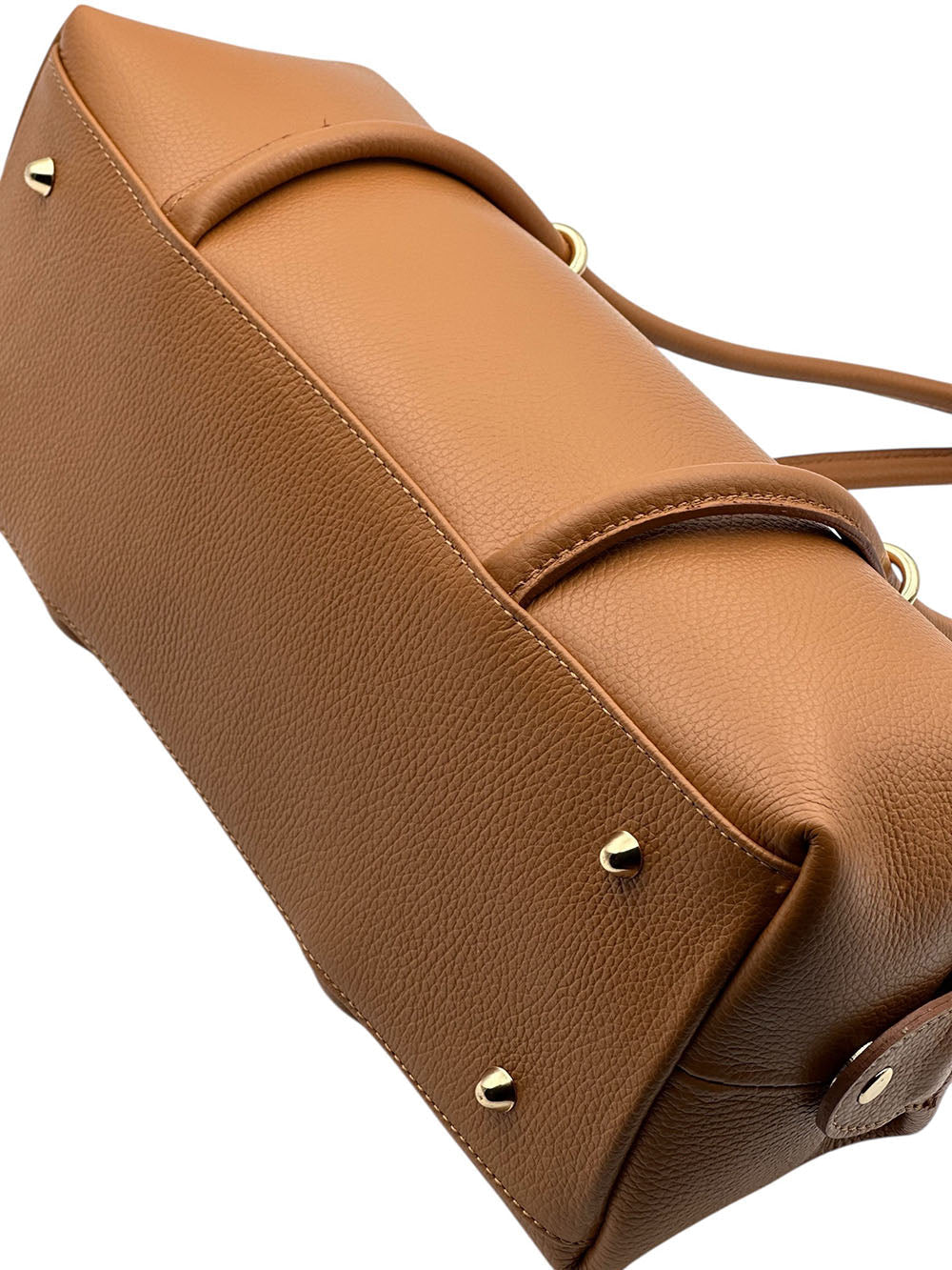Virelia Italian Cow Leather Cylindrical Shoulder Bag - Leather Italiano