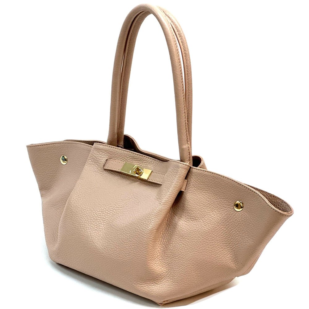 Vivara Italian Leather Tote Bag - Leather Italiano