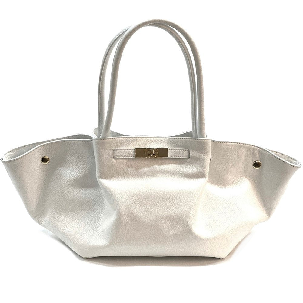 Vivara Italian Leather Tote Bag - Leather Italiano