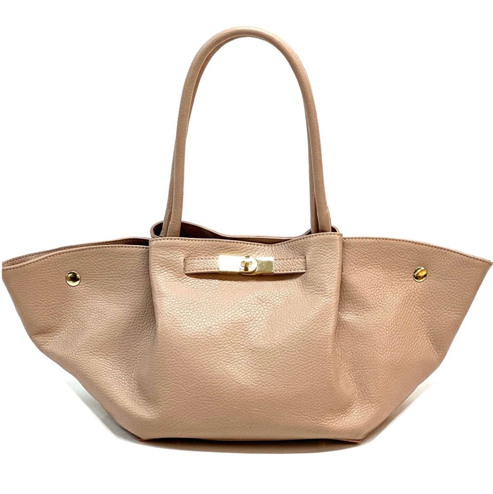 Vivara Italian Leather Tote Bag - Leather Italiano