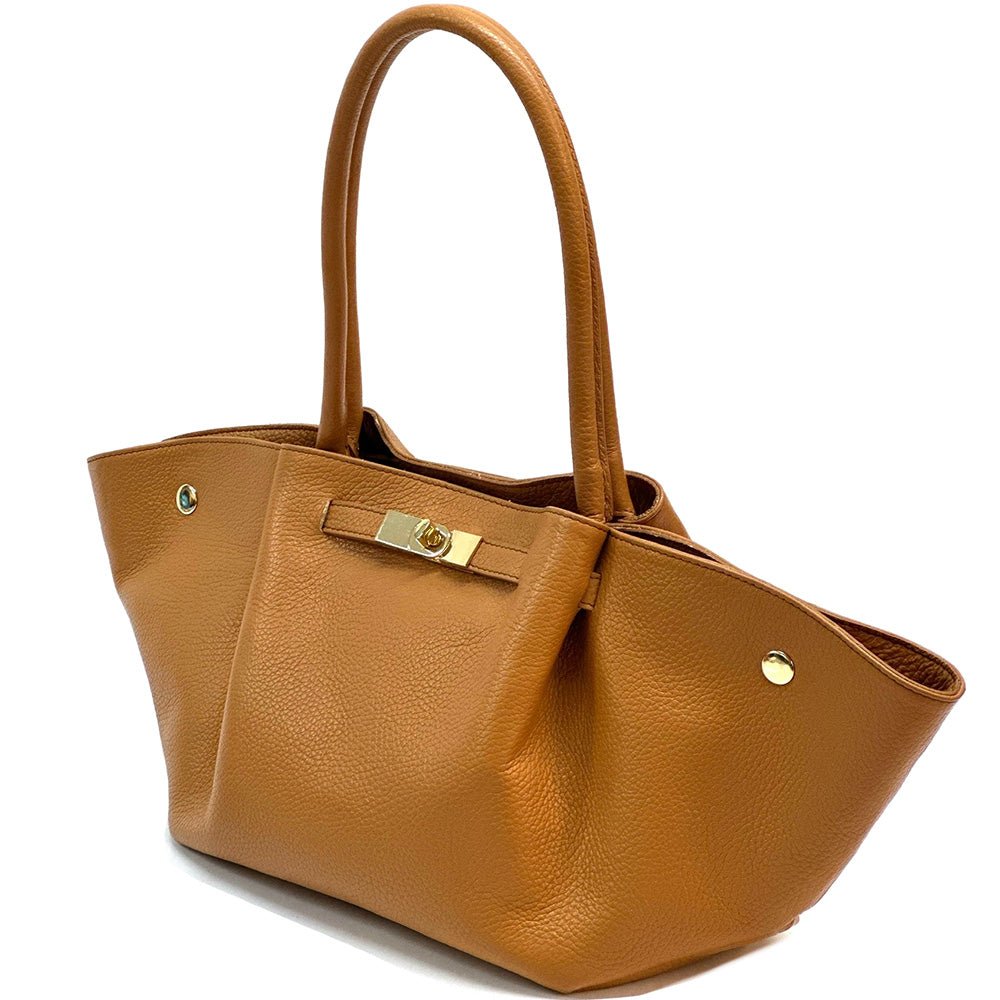 Vivara Italian Leather Tote Bag - Leather Italiano
