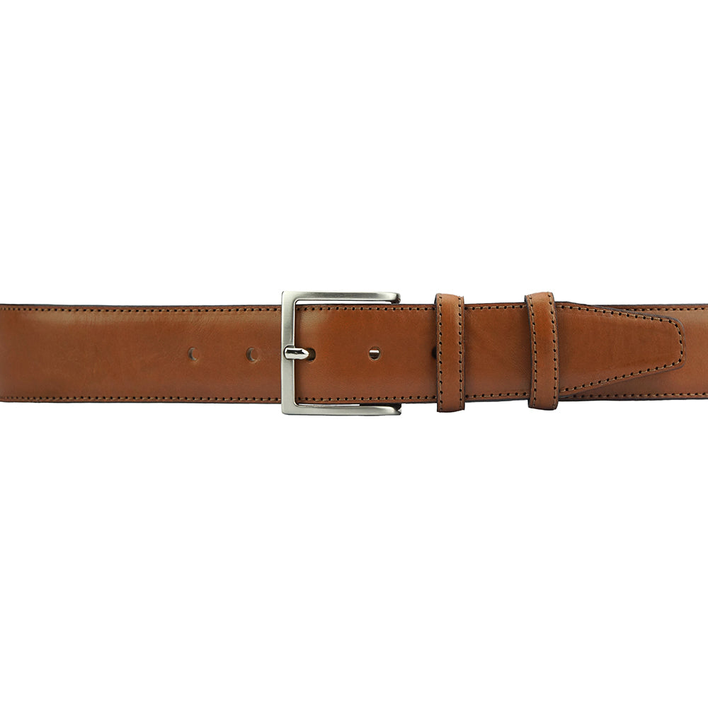 Belt ETRUSCHI 35 MM leather belt in tan