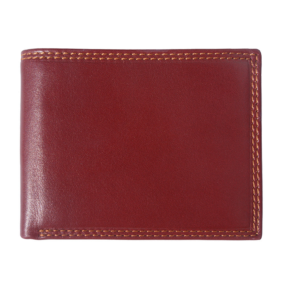 Leather wallet with coin pocket for mens-1