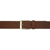 Brown Italian Leather Belt with Modern Buckle (Ruggero)