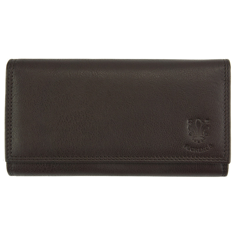 Women's Slim Leather Wallet in Brown