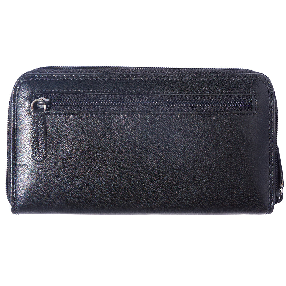 Zippy Wallet in soft cow leather-0