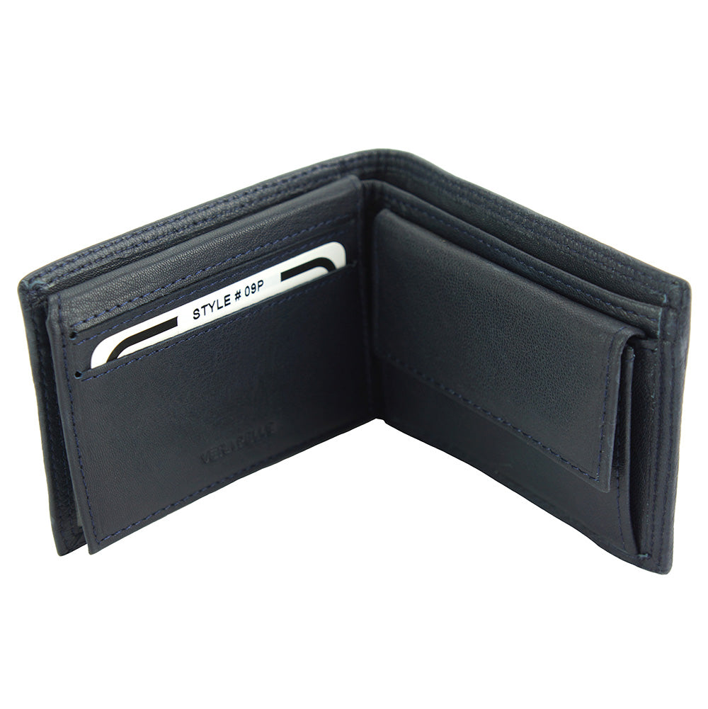 Saffiro Mini black leather wallet - bifold