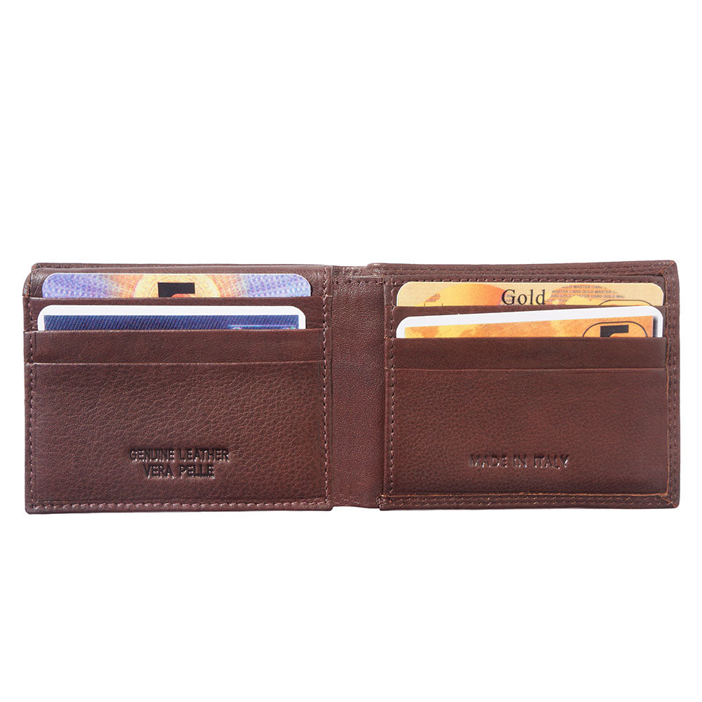 Mini wallet in calf-skin soft leather with out coin pocket for man-7