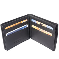 Medium wallet in calf-skin soft leather with double flap-8