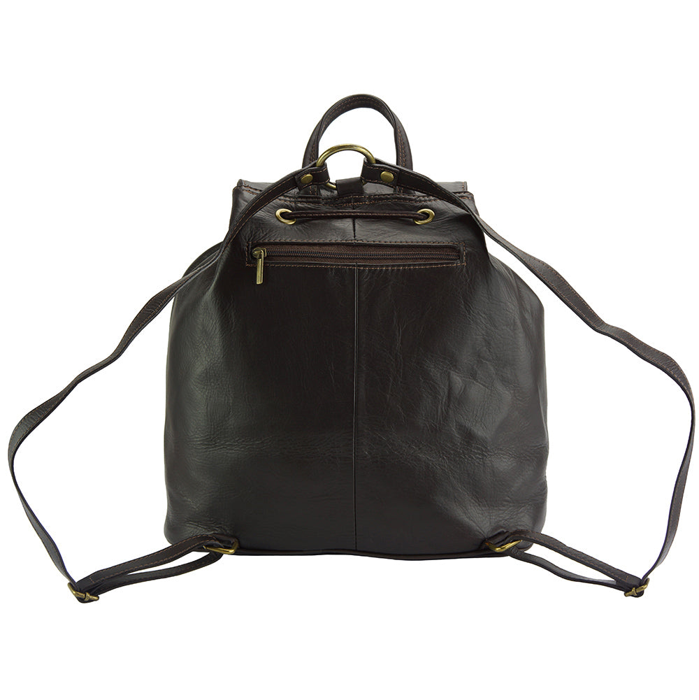Irene leather Backpack-4