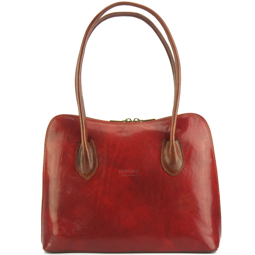 Claudia V leather shoulder bag-13