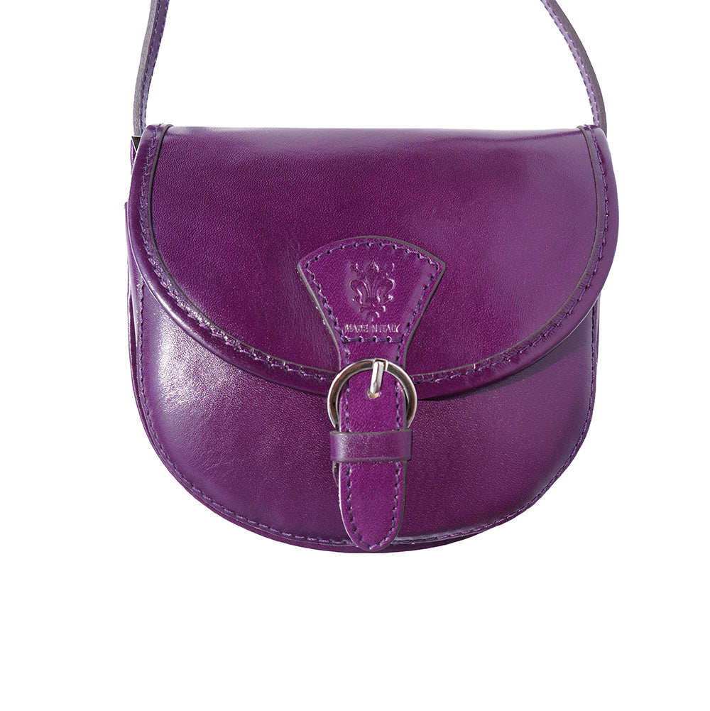 purple leather handbag for woman